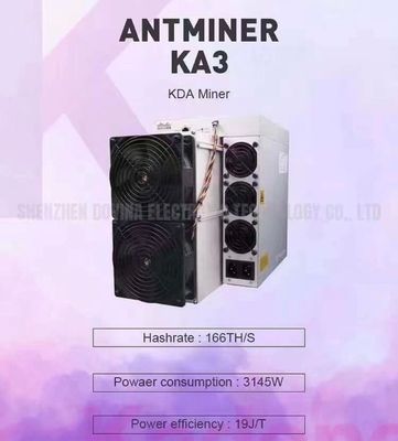 Antminer KA3 166T क्रिप्टो माइनिंग मशीन माइनिंग प्लान Asic Blockchain Kadena Miners